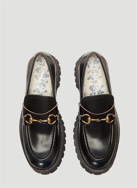 chunky loafers gucci|Gucci fur loafers women's.